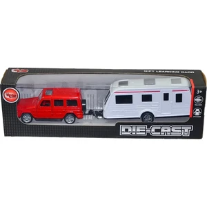Kutulu Karavan Çeken Die-Cast Araba - Vardem Oyuncak