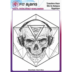 F17 Ajans Ütü ile Yapışan Tekstil Baskı Görseli