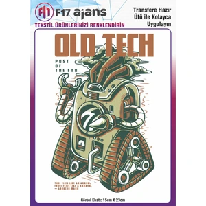 F17 Ajans Ütü ile Yapışan Tekstil Baskı Görseli Old Tech
