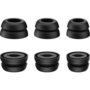 Samsung Galaxy Buds Pro Kulaklıklar Için 3 Çift Silikon Kulakiçi Kaymaz Kayıpsız Rahat Kulak Kapakları (Siyah) (Yurt Dışından)