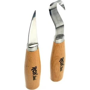 Rox Wood 4505 Ahşap Kaşık Kuksa Oyma Bıçak Seti 2 Parça