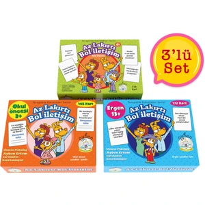 Az Lakırtı Bol İletişim 3'lü Set Erken Gelişim İçin Eğitici Oyun
