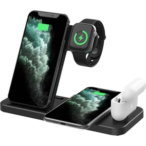 Happy World Shopping 15 W Kablosuz Şarj 4 In 1 Hızlı Şarj Dock Istasyonu Apple Kulaklık Pro Iwatch 8 7 6 Se iPhone 14 13 12 11 Xs Xr x 8 (Yurt Dışından)