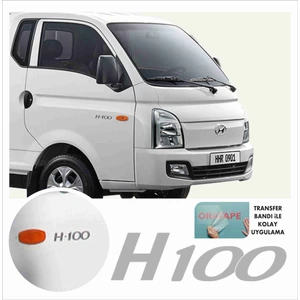 Zafrak Reklam Hyundai H100 Yan Kapı Sticker Yazısı Kamyonet Iki Adet Takım