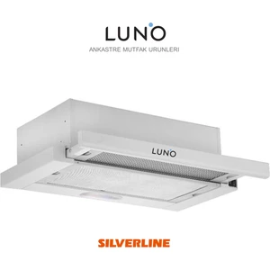 Luno 1390 Motorlu Davlumbaz 300 m3/saat Emiş Gücü Beyaz Renk Şık Tasarım