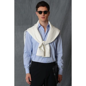 Salen Erkek Smart Gömlek Slim Fit Mavi
