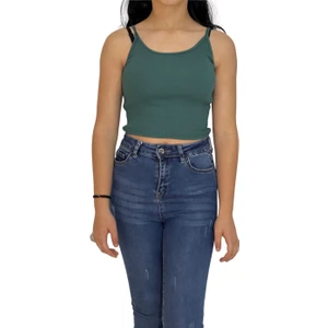 Fitilli Crop Ince Askılı