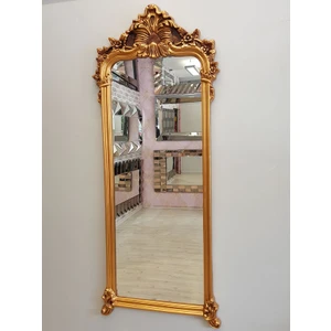Ayna Denizi Vintage Madam Model Altın Renk Dekoratif Boy Aynası
