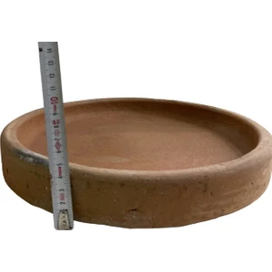 Mahir Güveç Kalın Kenarlı Toprak Tava 10 - 12 Kişilik 30-33 cm