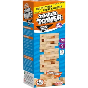 Timber Tower Denge Jenga 54 Parça Ahşap Denge Kule Oyunu
