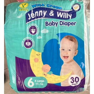 Jenny & Willy Bebek Bezi 6 Xl 30 Adet