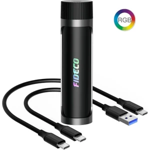 M.2 Nvme Sata SSD Kutusu - Rgb Işıklı - ( USB 3.2 Gen2 10GBPS ) Sata SSD 2230/2242/2260/2280