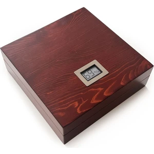 Masif Yerli Sedir Ağacı Humidor Puro Kutusu Küçük Boy Dijital