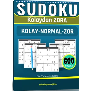 Kolaydan Zora Sudoku Kitabı