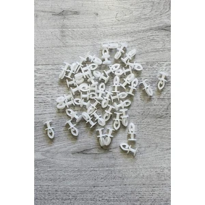 Geçmeli Sistem 75 Adet Tül ve Perde Düğmesi Sağlam Korniş Halkası