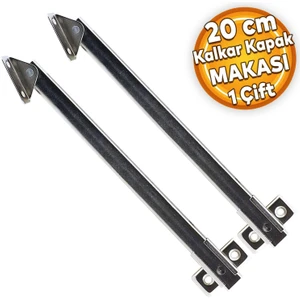 Kalkar Kapak Makası Dolap Çekmece Metal 20 cm Sessiz Açma Kapama Amortisör Piston (1 Çift)