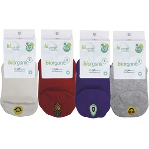 Biorganic Sneakers Cute Çorap 68388 Kırmızı