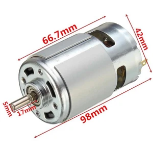 RS775 Dc Motor 12V 15000RPM Yüksek Hız Tork Çift Bilyalı Rulman Matkap Torna Cnc Router Motor
