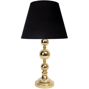 Dekovien Modern Metal Top Gümüş Ayaklı Kumaş Siyah Abajur ABD0202