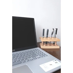 K&G Foot Rest Ofis Çalışma Masası Dekoratif Ahşap Kalemlik Organizer