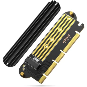 M.2 Nvme SSD Ngff To Pcie 4.0 (64GBPS) X16 M Key Kart Çevirici Soğutuculu Genişletme Kartı