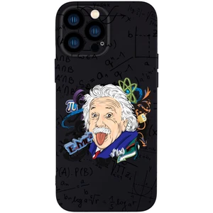 iPhone 13 Pro Max Einstein In Formula Desenli Kamera Korumalı Premium Silikonlu Telefon Kılıfı