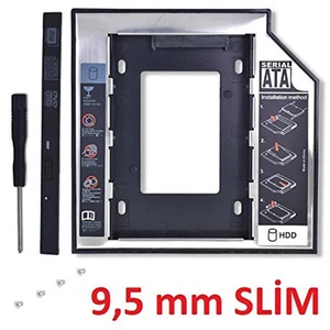 AL-4716 Sata HDD Harddisk Caddy Kızak Kutu SSD Notebook , Ikinci HDD Takma, 9.5 mm