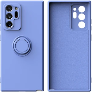 Samsung Galaxy Note 20 Ultra 5g Için Ince Silikon Yüzük Stand Telefon Kılıfı - Açık Mor (Yurt Dışından)