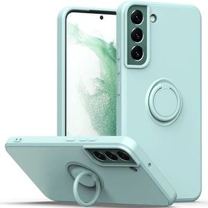 Samsung Galaxy S21 Fe 5g Için Ince Silikon Yüzük Stand Telefon Kılıfı - Açık Yeşil (Yurt Dışından)