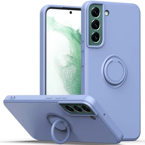 Samsung Galaxy S21 Fe 5g Için Ince Silikon Yüzük Stand Telefon Kılıfı - Açık Mor (Yurt Dışından)