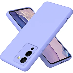 Infinix Note 12 G96 Için Ince Likit Silikon Yumuşak Telefon Kılıfı - Mor (Yurt Dışından)