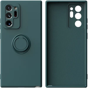 Samsung Galaxy Note 20 Ultra 5g Için Ince Silikon Yüzük Stand Telefon Kılıfı - Yeşil (Yurt Dışından)