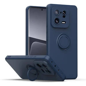 Xiaomi 13 Pro Için Ince Silikon Yüzük Stand Telefon Kılıfı - Mavi (Yurt Dışından)
