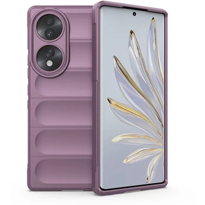 Honor 70 Için Kaymaz Silikon Telefon Kılıfı - Mor (Yurt Dışından)