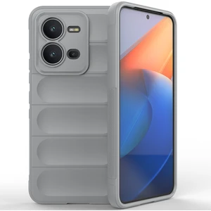 Vıvo V25 5g Için Kaymaz Silikon Telefon Kılıfı - Gri (Yurt Dışından)