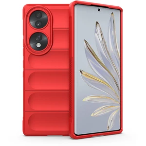 Honor 70 Için Kaymaz Silikon Telefon Kılıfı - Kırmızı (Yurt Dışından)