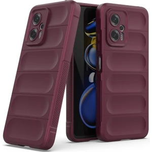 Xiaomi Poco X4 Gt 5g Için Kaymaz Silikon Telefon Kılıfı - Koyu Kırmızı (Yurt Dışından)