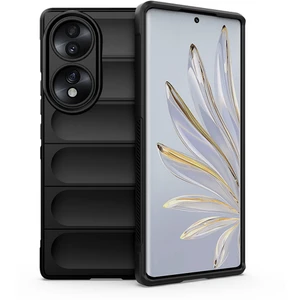 Honor 70 Için Kaymaz Silikon Telefon Kılıfı - Siyah (Yurt Dışından)