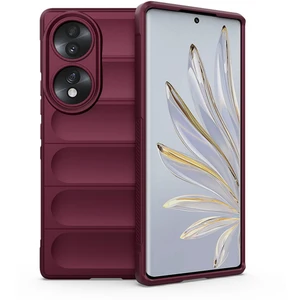 Honor 70 Için Kaymaz Silikon Telefon Kılıfı - Koyu Kırmızı (Yurt Dışından)