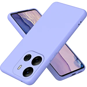 Tecno Spark Go 2023 Için Ince Likit Silikon Yumuşak Telefon Kılıfı - Mor (Yurt Dışından)