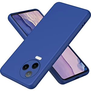 Infinix Note 12 Pro Için Ince Likit Silikon Yumuşak Telefon Kılıfı - Mavi (Yurt Dışından)