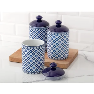 Madame Coco Dames 3'lü Baharatlık Seti - Mavi/beyaz