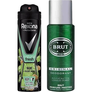 Deodorant Nane ve Sedir Ağacı Men 150 Ml+Brüt Deodorant Original 200ML 2li Set