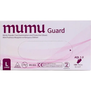 Pudrasız Mavi Nitril Muayene Eldiven S-M-L 100X1 Paket