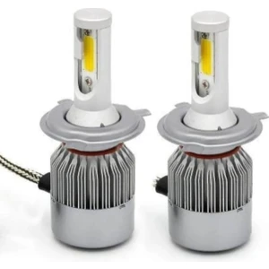 Zenon H4 LED Xenon Yüksek Kalite Şimşek Etkili 10800 Lümen 6000K Beyaz LED St-H4-Wt