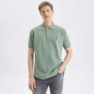 Erkek Yeşil Classic Fıt Kısa Kollu Polo K35000T.3SY