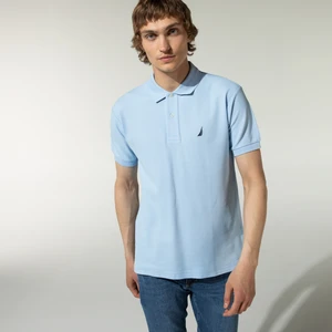Erkek Mavi Classic Fit Kısa Kollu Polo Yaka T-Shirt K35000T.4FS