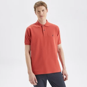 Erkek Kırmızı Classic Fıt Kısa Kollu Polo K35000T.6XP