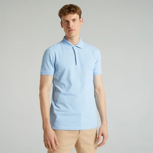 Nautıca Erkek Mavi Slım Fıt Kısa Kollu Polo K35062T.4NN