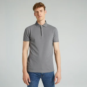 Nautıca Erkek Gri Slım Fıt Kısa Kollu Polo K35062T.0ST